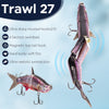 FISHN® TRAWL27, Tauchtiefe: 2-5 Meter, 27cm, 218gr, Slow-Sinking, 3 Anbisstellen - CHAR