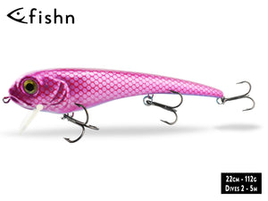 FISHN® GRUMPY Father,  2 Lippen – 2 Tiefen, Länge 22cm, Gewicht 112 gr, Floating - PINK STAR