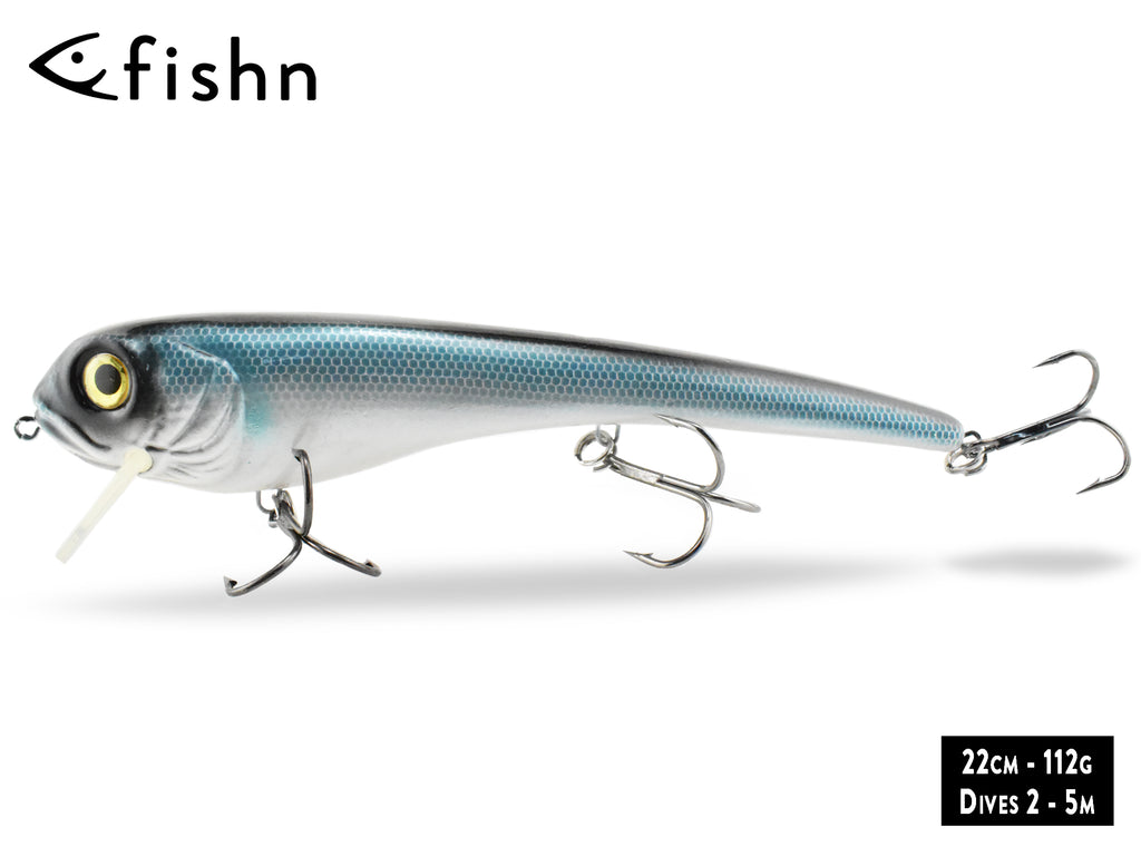 FISHN® GRUMPY Father,  2 Lippen – 2 Tiefen, Länge 22cm, Gewicht 112 gr, Floating - SILVER STAR