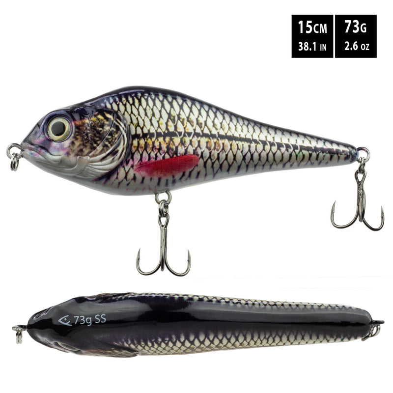 FISHN JERKYone 73g, 15cm (White Fish)