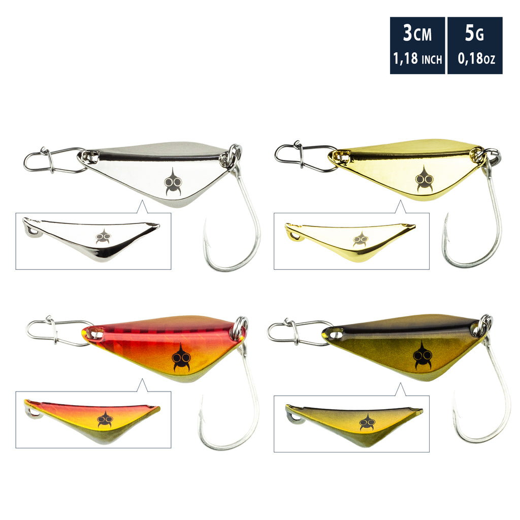 Forellen Spoon Set Stanza - 3cm, 5gr (4 Stück)