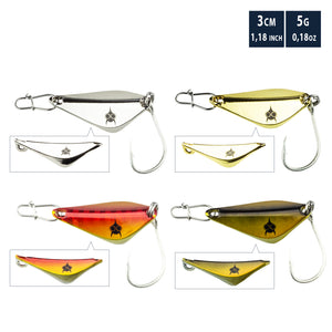 Forellen Spoon Set Stanza - 3cm, 5gr (4 Stück)