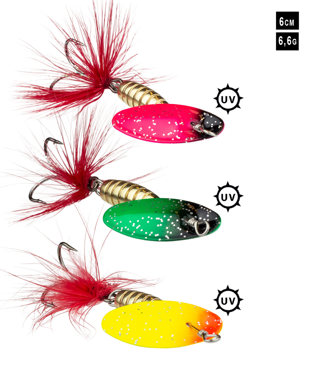Spinner Set SPINNYone 6cm, 6,6gr, 3 Stück