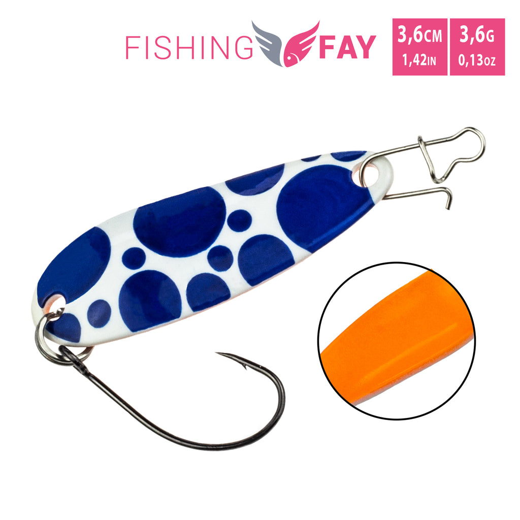 FishingFay Forellen Spoon Set Bubbly 3,6gr, 3,6 cm (5 Stück)