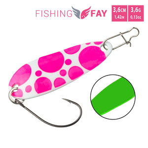 FishingFay Forellen Spoon Set Bubbly 3,6gr, 3,6 cm (5 Stück)