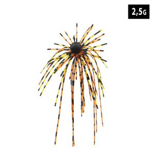 Dirty Hairy Tungsten Jigkopf 2,5gr (Brown) mit Weedguard