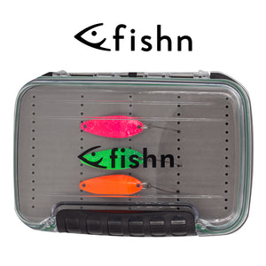 FISHN große wasserdichte Köderbox für Spoons, Spinner, Blinker und Fliegen