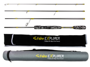 FISHN Spinnrute Explorer Reiserute - 213cm, Wurfgewicht 10-40gram