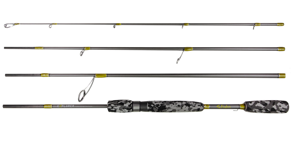 FISHN Spinnrute Explorer Reiserute - 213cm, Wurfgewicht 10-40gram