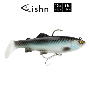 FISHN Hechtköder TROUTY White Fish 12cm, 38gr