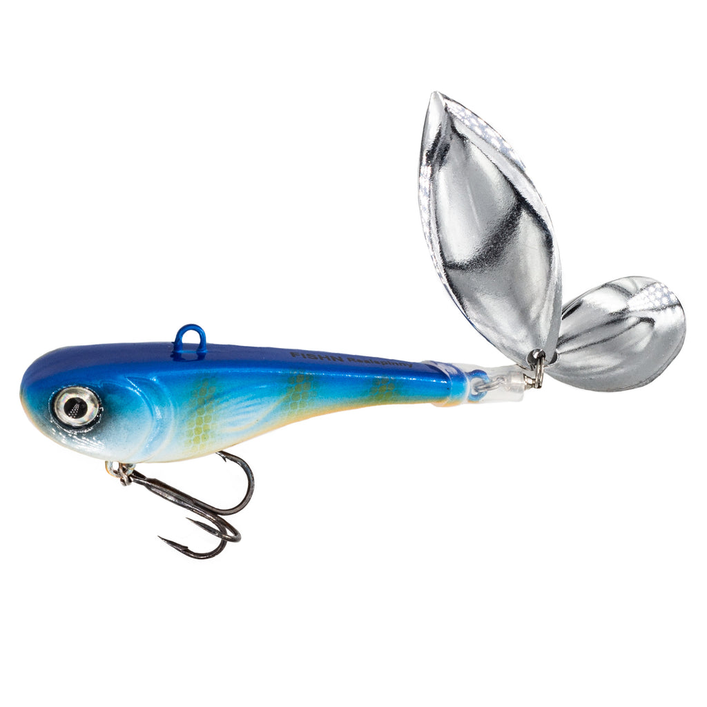 FISHN GRUMPYSpinner, Spinner Bait, Kunstköder zum Angeln auf Hecht, Barsch, Forelle und Zander (30g, Mermaid)