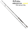 FISHN® Set Predator Light Carbon GT, 1,98cm, Wurfgewicht 15-45gr - REEL1000, Ideales Angelset zum Spinnfischen auf Forelle, Zander, Hecht und Barsch - 2 teilige Steckrute,