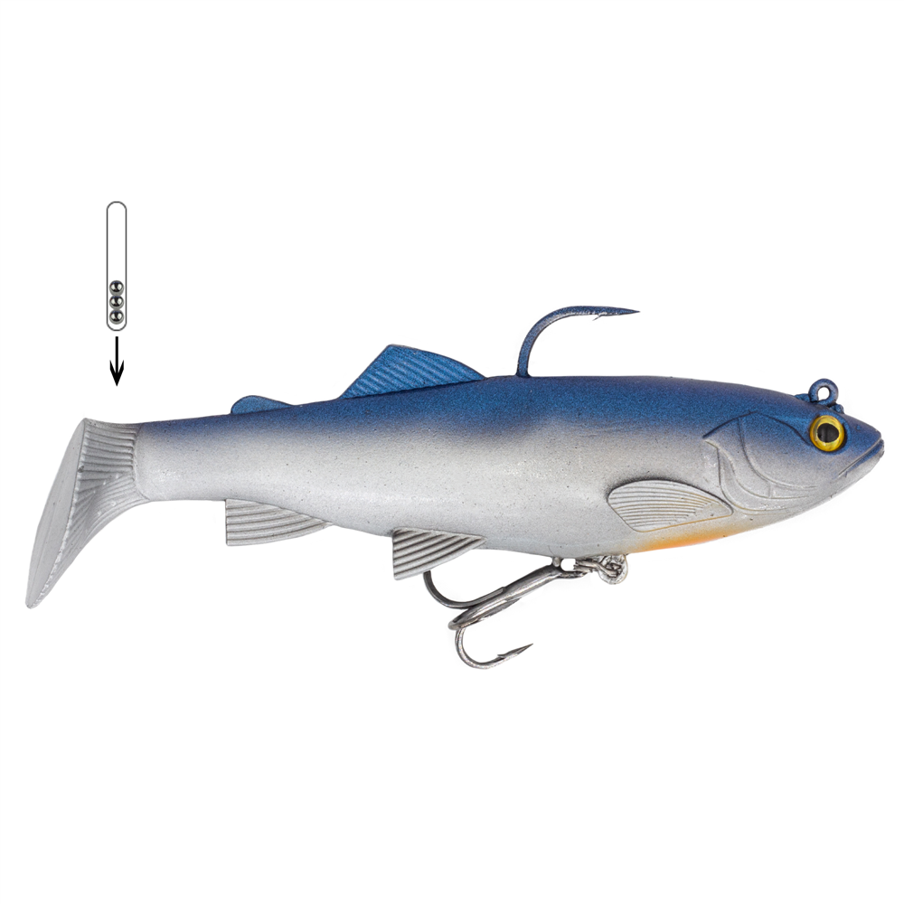 FISHN Hechtköder TROUTY Dark Night 12cm, 38gr