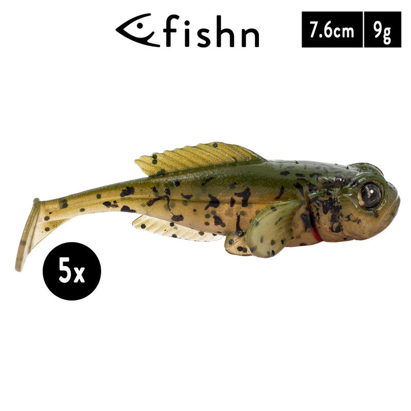 FISHN GOBY-T MUDD| 7.6cm/3in 9gr/0.31oz (5 Stück)