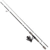 FISHN® Set Predator Light Carbon GT, 1,98cm, Wurfgewicht 15-45gr - REEL1000, Ideales Angelset zum Spinnfischen auf Forelle, Zander, Hecht und Barsch - 2 teilige Steckrute,