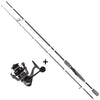 FISHN® Set Predator Light Carbon GT, 1,98cm, Wurfgewicht 15-45gr - REEL1000, Ideales Angelset zum Spinnfischen auf Forelle, Zander, Hecht und Barsch - 2 teilige Steckrute,