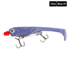 FISHN Screw In Hecht Systeme - Shallow Rig mit oder ohne auswechselbaren Gewichten 5-20gr für Softlures bis 25cm mit Ultra Scharfen Mustad Haken (Switch Rot)