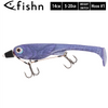 FISHN Screw In Hecht Systeme - Shallow Rig mit oder ohne auswechselbaren Gewichten 5-20gr für Softlures bis 25cm mit Ultra Scharfen Mustad Haken (Switch Schwarz)